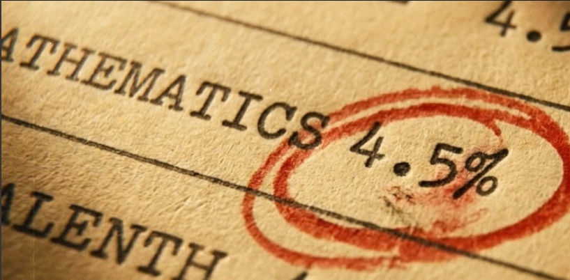 Mathematics school result marked at 4.5 percent